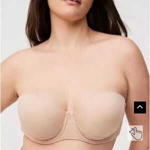 Torrid Bombshell Everyday Strapless Push-Up Bra Nude 44DD